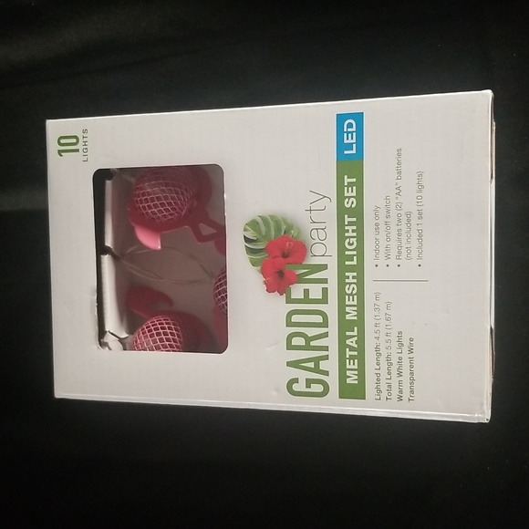 Flamingo Metal Mesh String Lights1.0EA - Picture 3 of 6